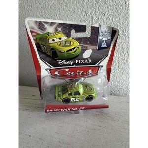 Disney Pixar Cars - SHINY WAX DARREN LEADFOOT Piston Cup 2014 - 1:55 Diecast